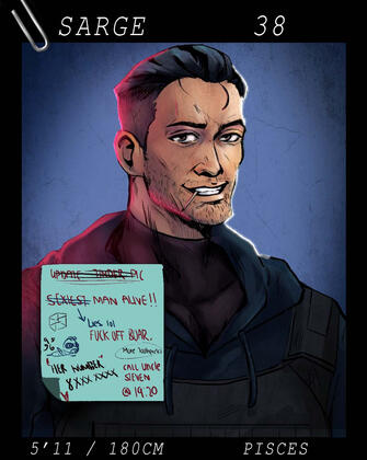 7M - SARGE CHARACTER PORTRAIT